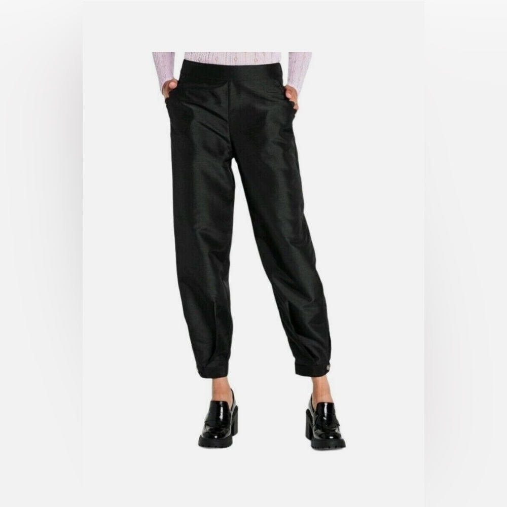 Kika Vargas Black Relaxed Jogger Trousers